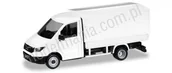 Samochody i pojazdy dla dzieci - Herpa MiniKit: MAN TGE pojedyńcza kabina z plandeką, biały 013451 - miniaturka - grafika 1