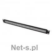 Perforowana Maskownica 19, 1U, Czarna - Pozostałe akcesoria sieciowe - miniaturka - grafika 4