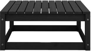 vidaXL 3-cz. zestaw wypoczynkowy do ogrodu, czarny, drewno sosnowe - Meble ogrodowe - miniaturka - grafika 9