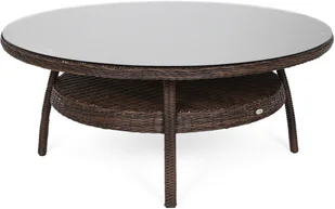 HOME &amp; GARDEN HOME & GARDEN Meble ogrodowe technorattanowe Bristol Round Elegant 180 cm Brown Mat / Brown Melange 8+1 507451 - Meble ogrodowe - miniaturka - grafika 4