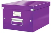 Pudła i kartony archiwizacyjne - Leitz Pudło uniwersalne C&S A4 WOW - fioletowe 60440062 - miniaturka - grafika 1