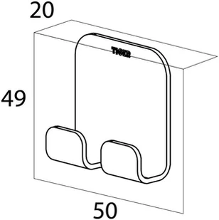 Tiger Podwójny wieszak na ręczniki Colar, srebrny, 1314630946 Coram - Wieszaki łazienkowe - miniaturka - grafika 5