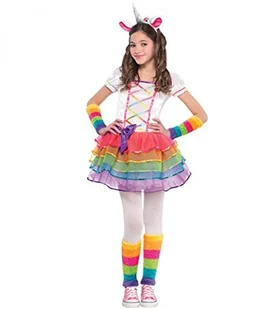 AMSCAN tęczowy w kolorze jednorożec kostium dziecięcy dziewcząt, czarny A842746 - Stroje karnawałowe AMSCAN tęczowy w kolorze jednorożec kostium dziecięcy dziewcząt, czarny A842746 - Stroje karnawałowe - miniaturka - grafika 1