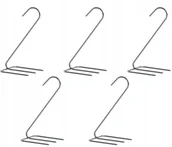 Inne akcesoria dla wędkarzy - Haki Do Wędzenia Kurczaka Ryb Drobiu Potrójne 5SZT - miniaturka - grafika 1