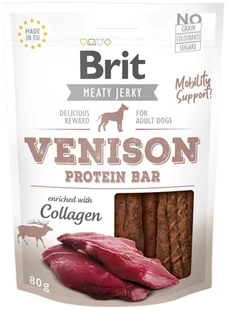Brit Brit Jerky Snack - Venison Protein Bar 80g - Przysmaki dla psów - miniaturka - grafika 4
