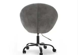 Vanity Krzesło Kosmetyczne Mediolan Szary Popiel LOUNGE4SZARYPOPIEL - Krzesła i taborety kosmetyczne - miniaturka - grafika 4