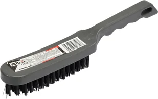 YATO Szczotka druciana, drut stalowy, 6 rzędów, rękojeść plastikowa YT-6356 - Materiały ścierne - miniaturka - grafika 5