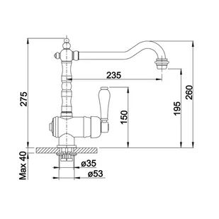 Blanco TRADON chrom 515990 - Baterie kuchenne - miniaturka - grafika 3