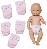 Akcesoria dla lalek - Zapf Creation Pieluchy dla Baby Born 5-pak - miniaturka - grafika 1