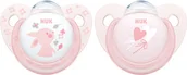 Smoczki uspokajające - NUK Smoczek uspokajający silikonowy 0-6m Trendline BABY ROSE 1szt 730052 44542 - miniaturka - grafika 1