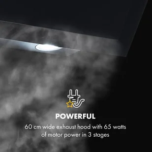 Klarstein Athena 60 Czarny (CGCH5-Athena60-BL) - Okapy kuchenne - miniaturka - grafika 8