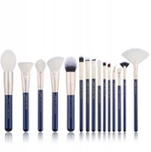 Pędzle do makijażu - Jessup T475 Zestaw 15 pędzli prussian blue/golden - miniaturka - grafika 1
