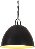 Lampy pozostałe - VidaXL Industrialna lampa wisząca, 25 W, czarna, okrągła, 31 cm, E27 320548  VidaXL - miniaturka - grafika 1