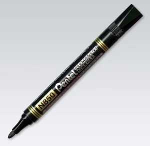 Pentel Marker CZARNY okrągły permanentny N850 - Markery permanentne - miniaturka - grafika 3