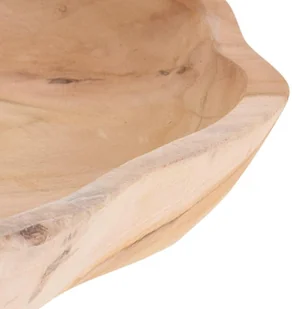 Home Styling Collection Talerz do serwowania DREWNIANY z drewna tekowego taca 35x30 cm 120241 - Deski do krojenia - miniaturka - grafika 3