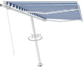 Markizy - VidaXL Lumarko Wolnostojąca, ręcznie zwijana markiza, 350 x 250 cm 8720286398449 - miniaturka - grafika 1