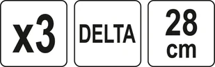 Yato Siatka ścierna delta z rzepem 28cm 3szt P80 do szlifierki YT-846113 - Materiały ścierne - miniaturka - grafika 3