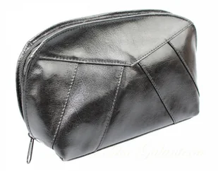 ŻAKO (PL) Wytrzymała Skórzana Kosmetyczka Półokrągła ŻAKO (PL) Średnia Skóra Naturalna - Kosmetyczki, organizery i kuferki - miniaturka - grafika 2