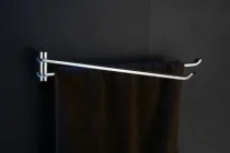 Art Platino Liwio Wieszak na ręczniki dwuramienny, chrom LIW-56025 - Wieszaki łazienkowe - miniaturka - grafika 2