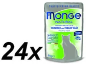 Mokra karma dla kotów - Monge NATURAL saszetka tuńczyk w galarecie dla kotów 24 x 80g - miniaturka - grafika 1