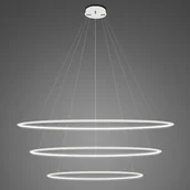 Lampy sufitowe - Altavola Design Lampa wisząca Ledowe Okręgi No.3 120 cm in 4k biała LA075/P_120_in_4k_white - miniaturka - grafika 1