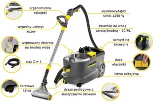 Karcher PUZZI 10/1 WV2 (1100-1310) - Odkurzacze przemysłowe - miniaturka - grafika 3