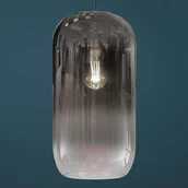 Lampy sufitowe - Artemide Gople szklana lampa wisząca, srebrna - miniaturka - grafika 1