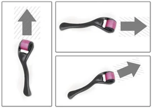 Iso Trade Iso Trade, Rolka do mezoterapii igłowej, czarno-fioletowa, 0,2 mm - Kosmetyki i akcesoria do pielęgnacji brody - miniaturka - grafika 9