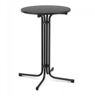 Wyposażenie lokali gastronomicznych - Royal Catering Stolik barowy - czarny - składany - 70 cm - 110 cm CATERING 10011468 RC-BIS70FB - miniaturka - grafika 1