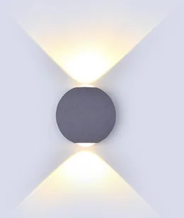 v-tac Kinkiet Ścienny V-TAC 6W LED Szary Okrągły IP65 VT-836 4000K 660lm - Lampy ścienne - miniaturka - grafika 10