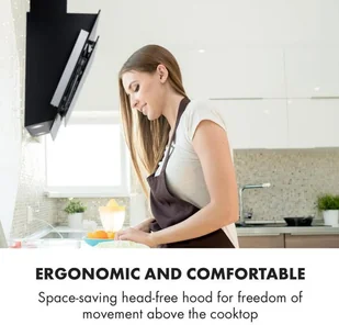 Klarstein Aurora Eco 60 Czarny (CGCH3-Aurora60-BL) - Okapy kuchenne - miniaturka - grafika 7