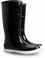 Kalosze damskie - Demar Klasyczne kalosze damskie czarne błyszczące Hawai Lady B 0075B - miniaturka - grafika 1