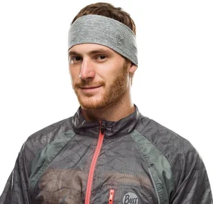 Buff Opaska Dryflx Headband US R-LIGHT GREY - Czapki i chusty sportowe damskie - miniaturka - grafika 2