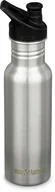 Shakery i bidony sportowe - Klean Kanteen Klean Kanteen Classic Narrow Bottle 532ml with Sport Cap, srebrny  2022 Bidony 1008431 - miniaturka - grafika 1