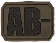 Odzież taktyczna i umundurowanie - Mil-Tec Emblemat z grupą krwi AB- olive (16831601) 16831601 - miniaturka - grafika 1