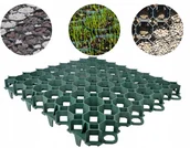 Ziemia ogrodowa - Kratka Parkingowa Trawnikowa 50x50x4cm zielona - miniaturka - grafika 1