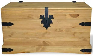 vidaXL Skrzynia w meksykańskim stylu Corona, sosna, 91x49,5x47 cm - Inne meble do salonu - miniaturka - grafika 3