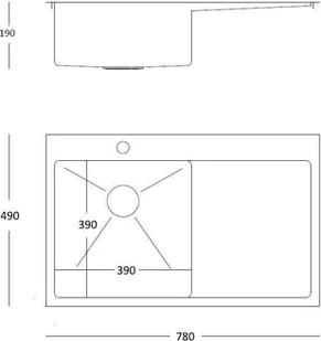 QUADRON RUSSEL 111 + bateria INGRID (kolor MIEDŹ) - Zlewozmywaki z baterią - miniaturka - grafika 2