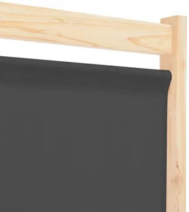 vidaXL Parawan 5-panelowy, szary, 200 x 170 x 4 cm, tkanina vidaXL - Parawany - miniaturka - grafika 6