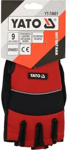 Yato RĘKAWICE SYNTETYCZNE BEZ PALCÓW ROZM.9 YT-74661 - Rękawice robocze - miniaturka - grafika 3