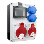 Rozdzielnie elektryczne - Doktorvolt Rozdzielnica budowlana HL 32A 16A 2x230V 5330 DV-5330-F - miniaturka - grafika 1