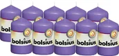 Świece - Bolsius Świeca pieńkowa walec 15H 8CM 10szt FIOLETOWA BOLSIUS3526 - miniaturka - grafika 1