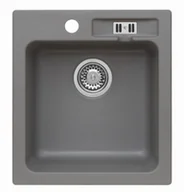 Zlewozmywaki - Axis Zlewozmywak granitowy MALIBU 20 moonlight grey - miniaturka - grafika 1