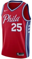 Koszykówka - Nike Koszulka NBA Swingman Ben Simmons 76ers Statement Edition - Czerwony AT9812-658 - miniaturka - grafika 1