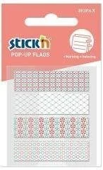 Stickn Zakładki indeksujące czerwone 4 wzory - Artykuły biurowe - miniaturka - grafika 2