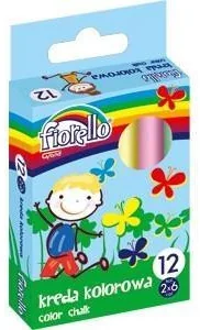 KW Trade Kreda kolorowa 12 sztuk 6 kolorów - Przybory szkolne - miniaturka - grafika 2