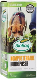 BIOBAG Worki na psie odchody BioBag Dog biodegradowalne i kompostowalne w 100%, 22x32cm, 40 szt - BIOBAG - Woreczki na psie odchody - miniaturka - grafika 2