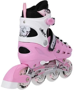 Nils EXTREME NH10905 4w1 RÓŻOWE ROZM. L(39-42) ŁYŻWOROLKI Z WYM. PŁOZĄ HOKEJOWĄ EXTREME 16-25-031 - Rolki - miniaturka - grafika 14