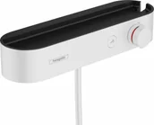 Baterie wannowe i prysznicowe - Hansgrohe 24360700 ShowerTablet Select Bateria termostatyczna prysznicowa 400 do montażu natynkowego biały matowy - miniaturka - grafika 1