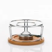 Pozostałe akcesoria kuchenne - Kela Natura - palnik podgrzewający ze stelażem, 21,5 cm, KE-61000 - miniaturka - grafika 1